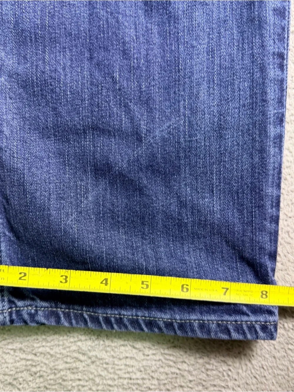 Banana Republic Vintage Straight Jeans Mens 34x30 Medium Wash Denim Whisker Fade